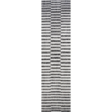 Sukie Modern Offset Stripe Indoor/outdoor Area Rug